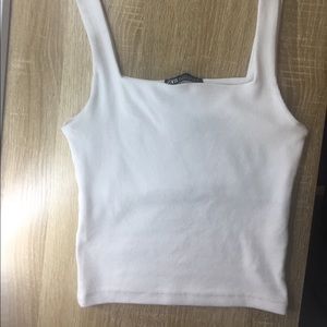 Zara Square Neck Sleeveless Top